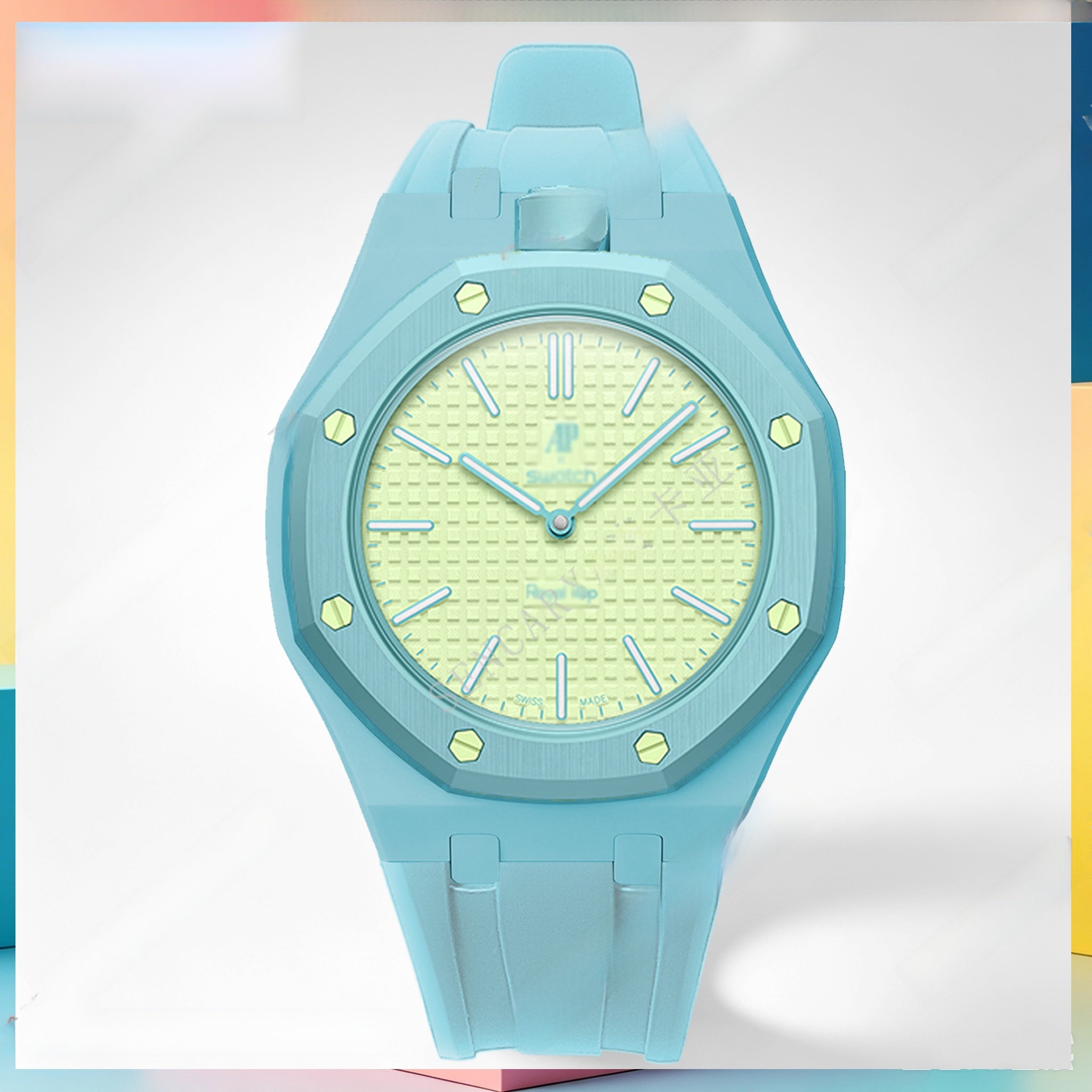 Modified AP Collaboration Swatch Watch Strap Bio-Ceramic