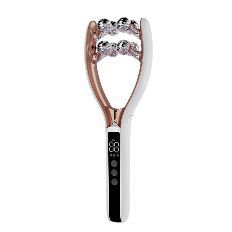 EMS Microcurrent Facial Roller Massager with Red Blue Light Therapy