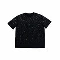 Rhinestone Embellished Cotton T-Shirt
