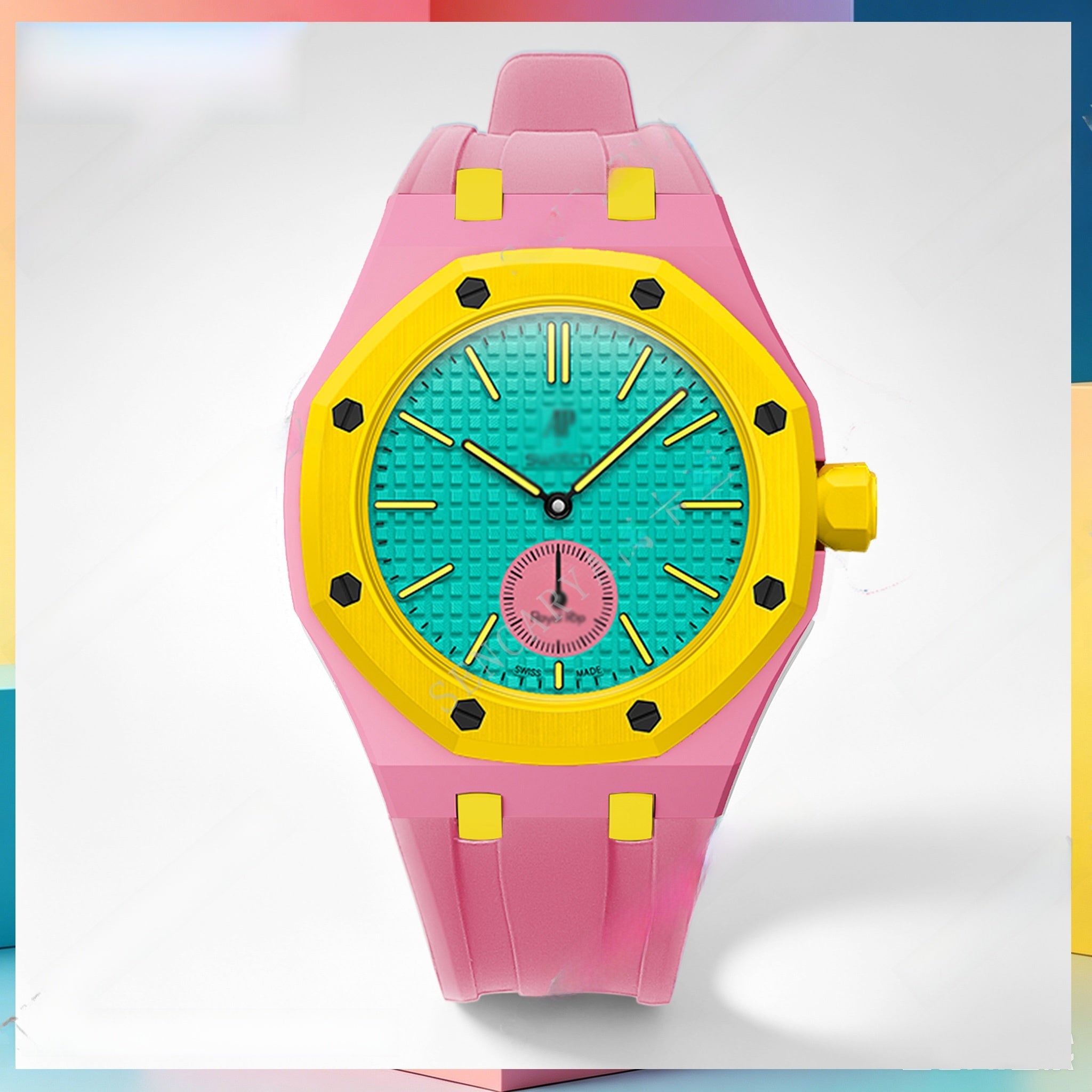 Modified AP Collaboration Swatch Watch Strap Bio-Ceramic