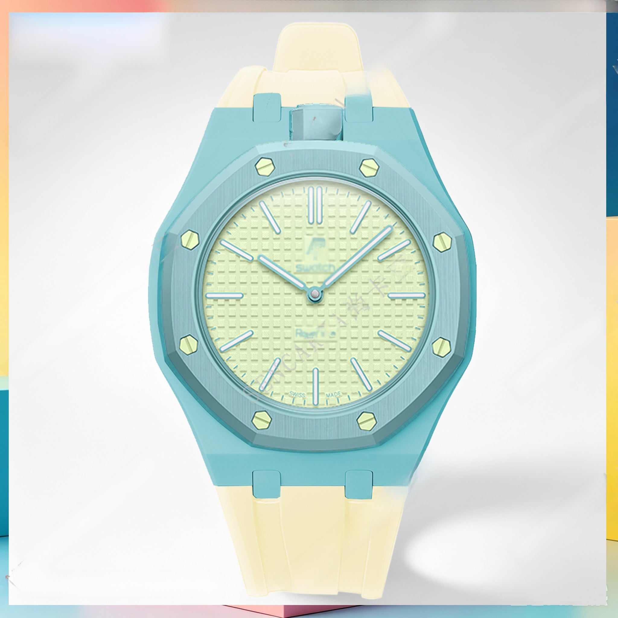 Modified AP Collaboration Swatch Watch Strap Bio-Ceramic