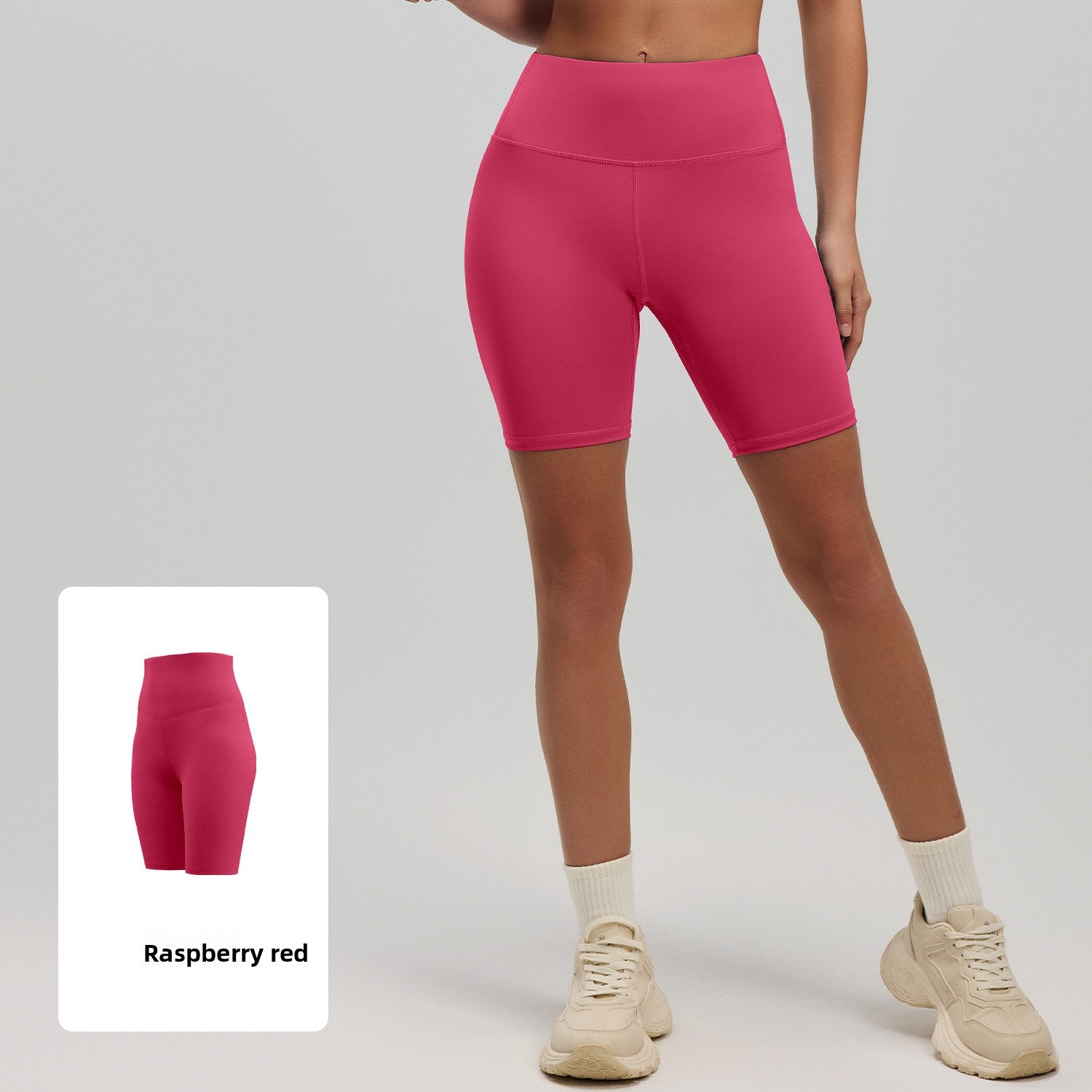 Womens High Waist Yoga Shorts