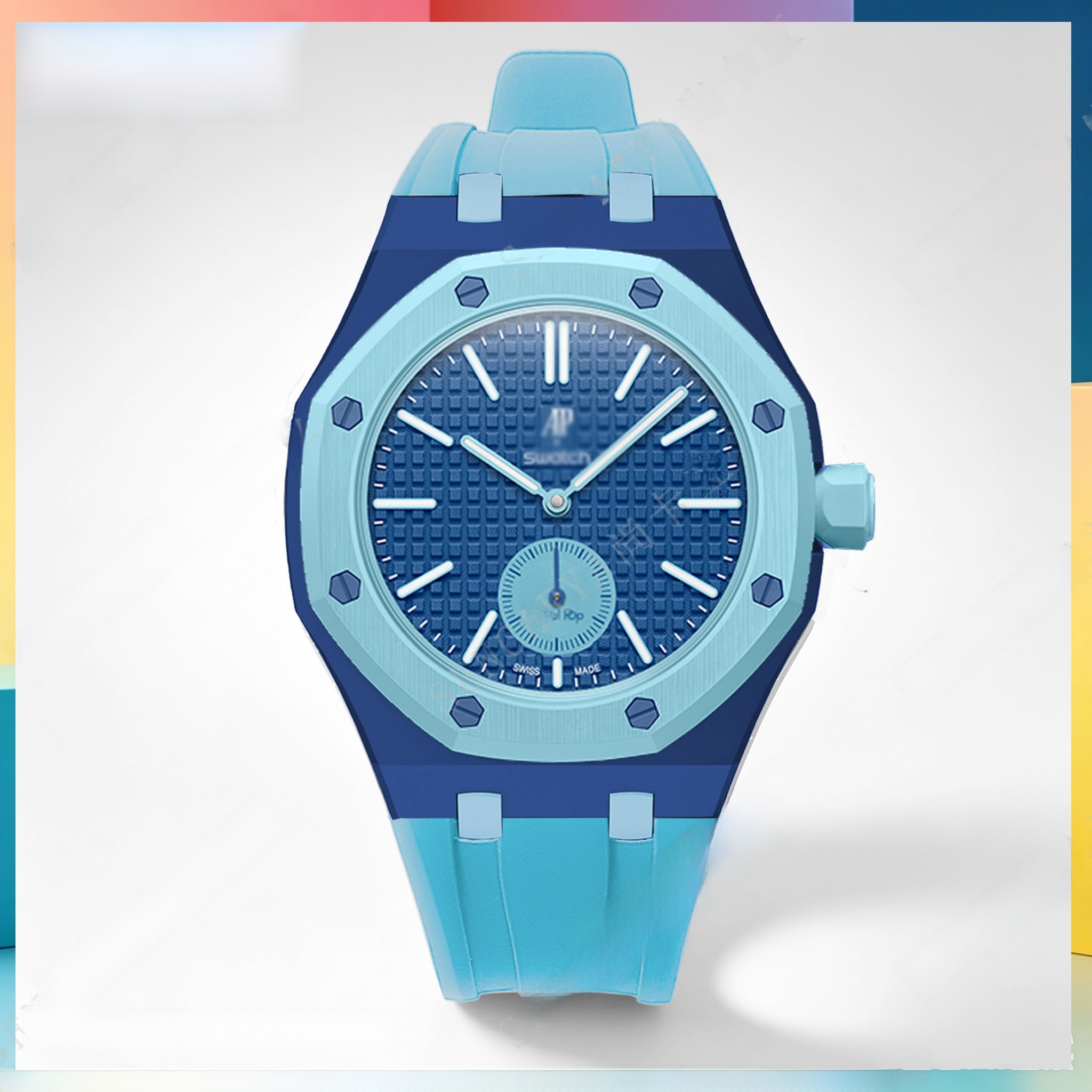 Modified AP Collaboration Swatch Watch Strap Bio-Ceramic