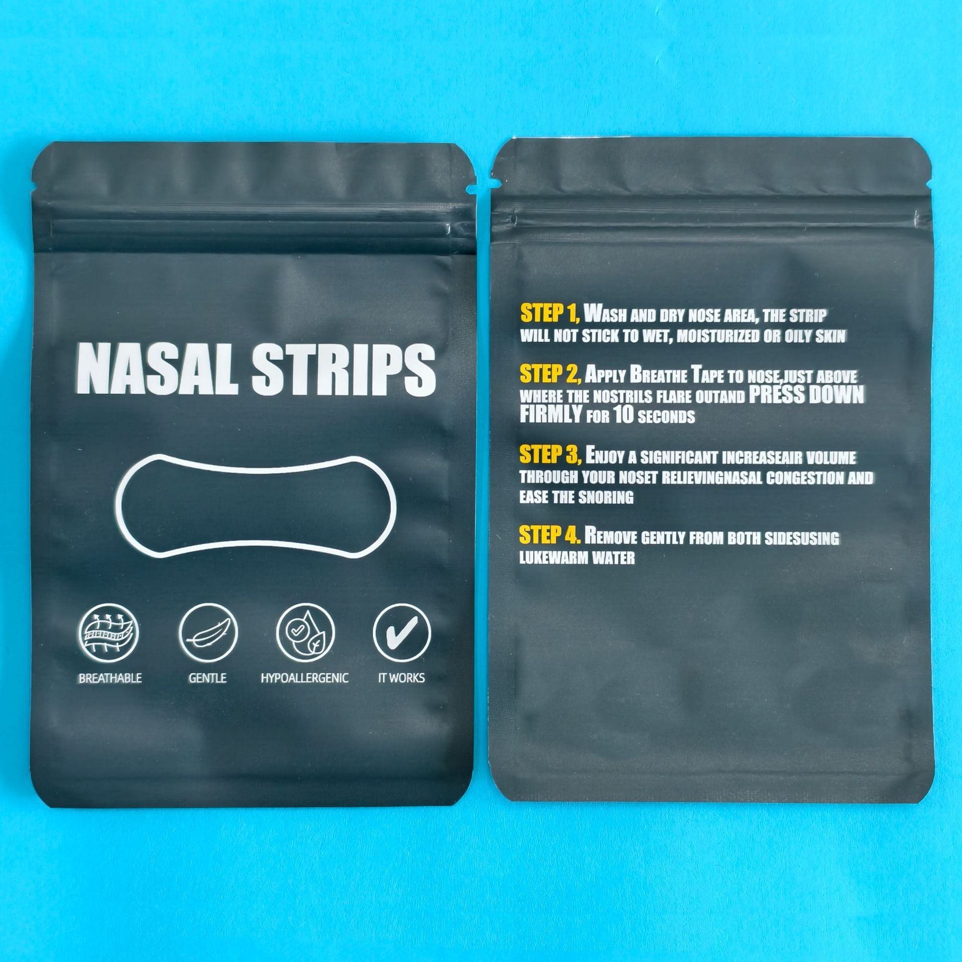 Nasal Breathing Strips for Snoring Relief and Exercise