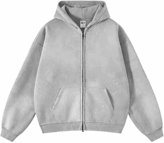 Hoodie Lavado Retro con Doble Cierre