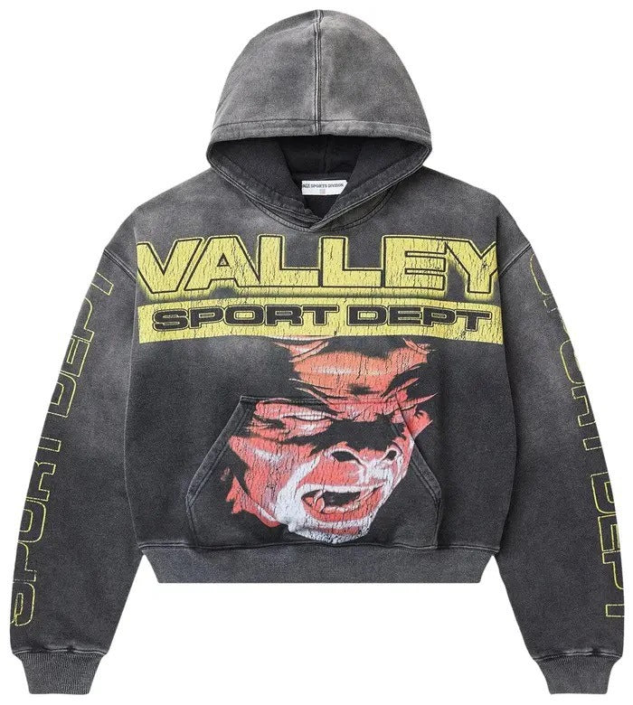 Hoodie Retro con Cierre — Estampado Camuflaje