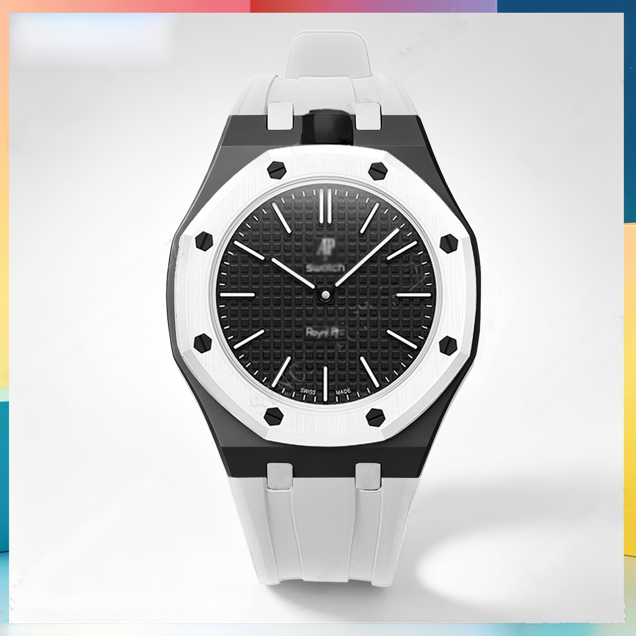 Modified AP Collaboration Swatch Watch Strap Bio-Ceramic