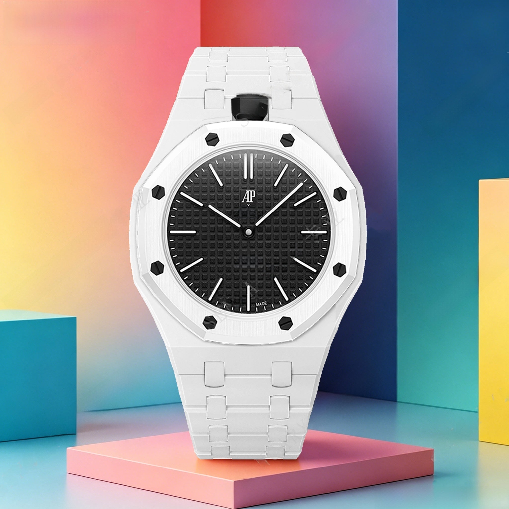 Modified AP Collaboration Swatch Watch Strap Bio-Ceramic