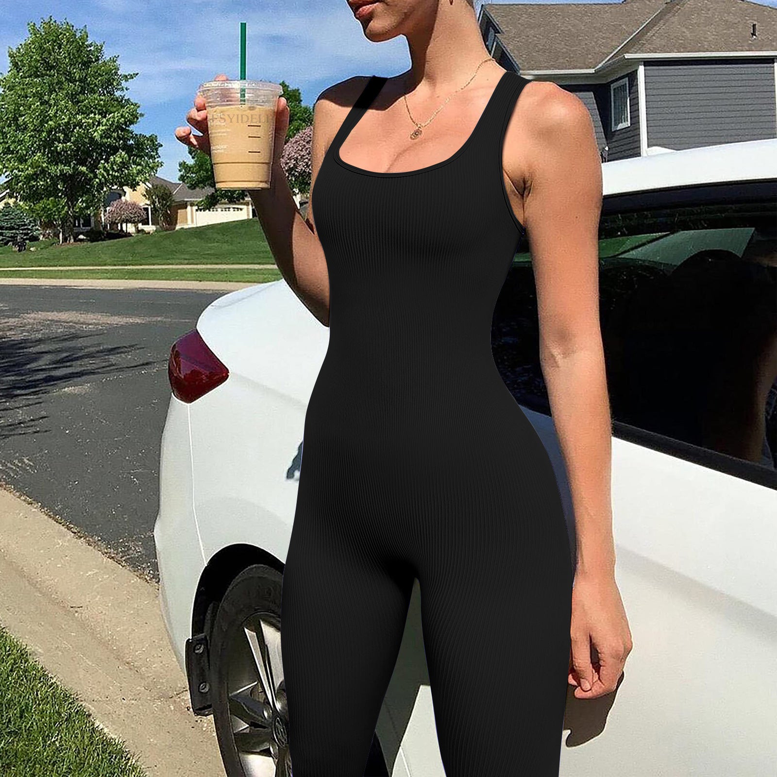 Womens Sleeveless Jumpsuit
