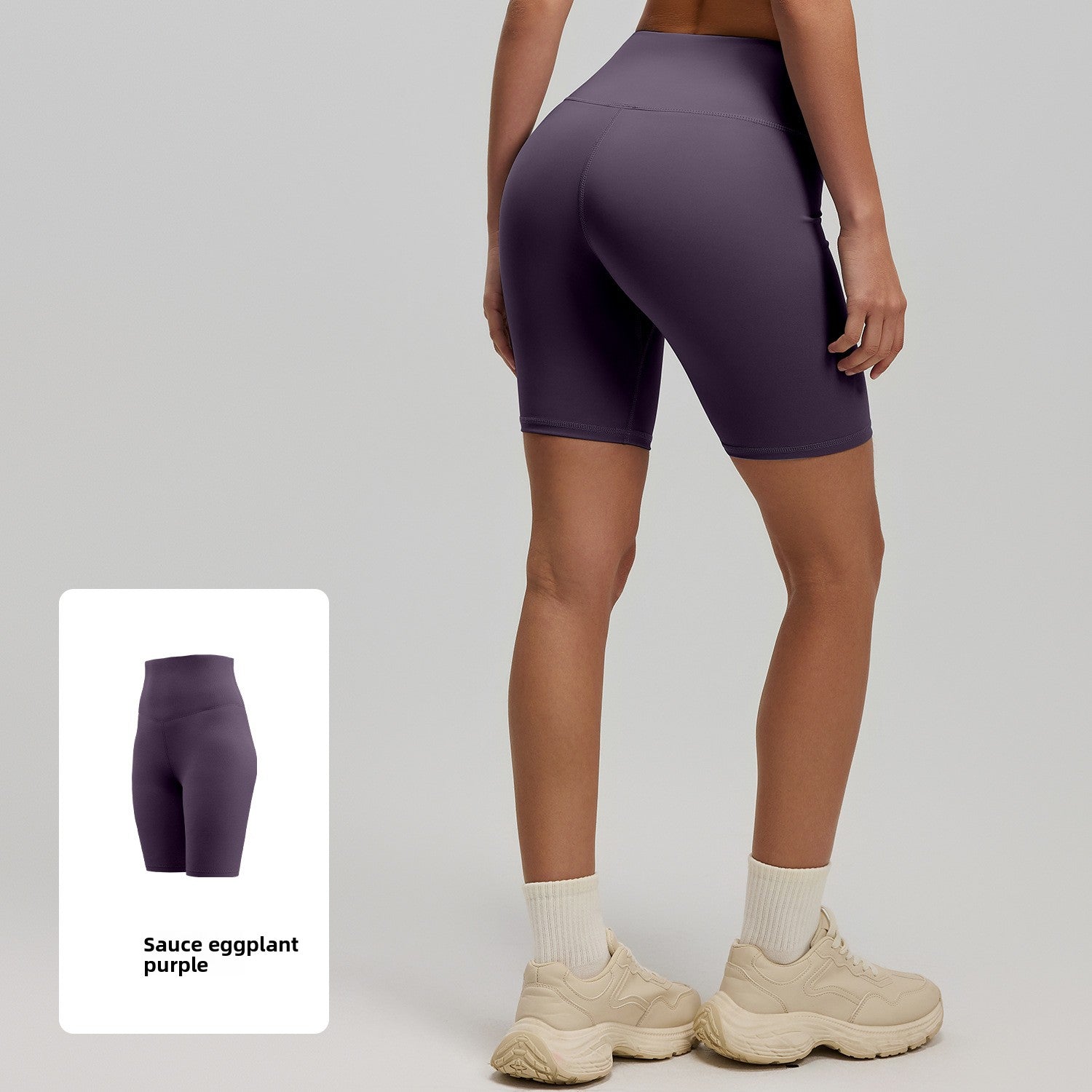 Womens High Waist Yoga Shorts