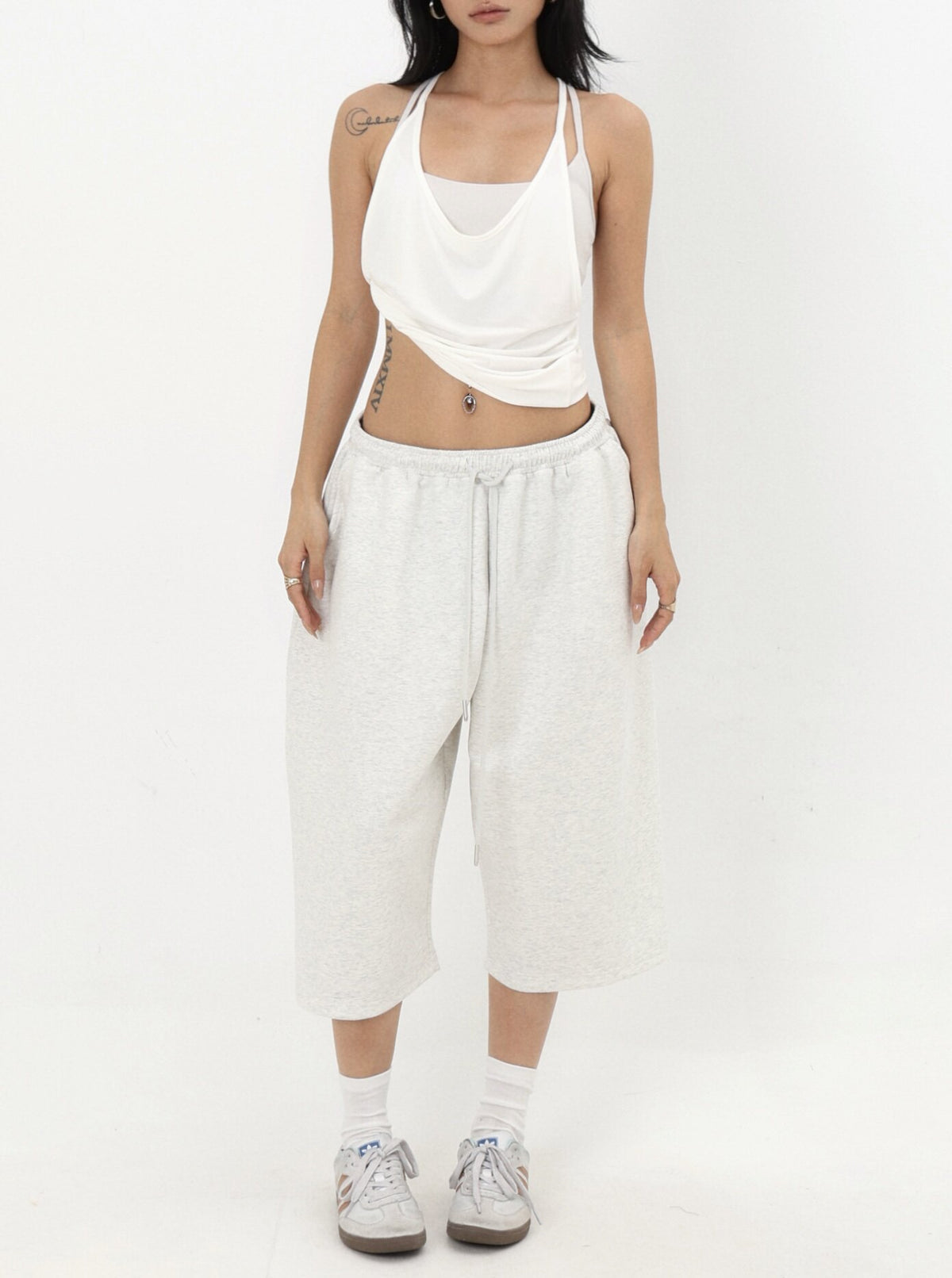 Pantalones Casuales de Pierna Ancha — Mujer