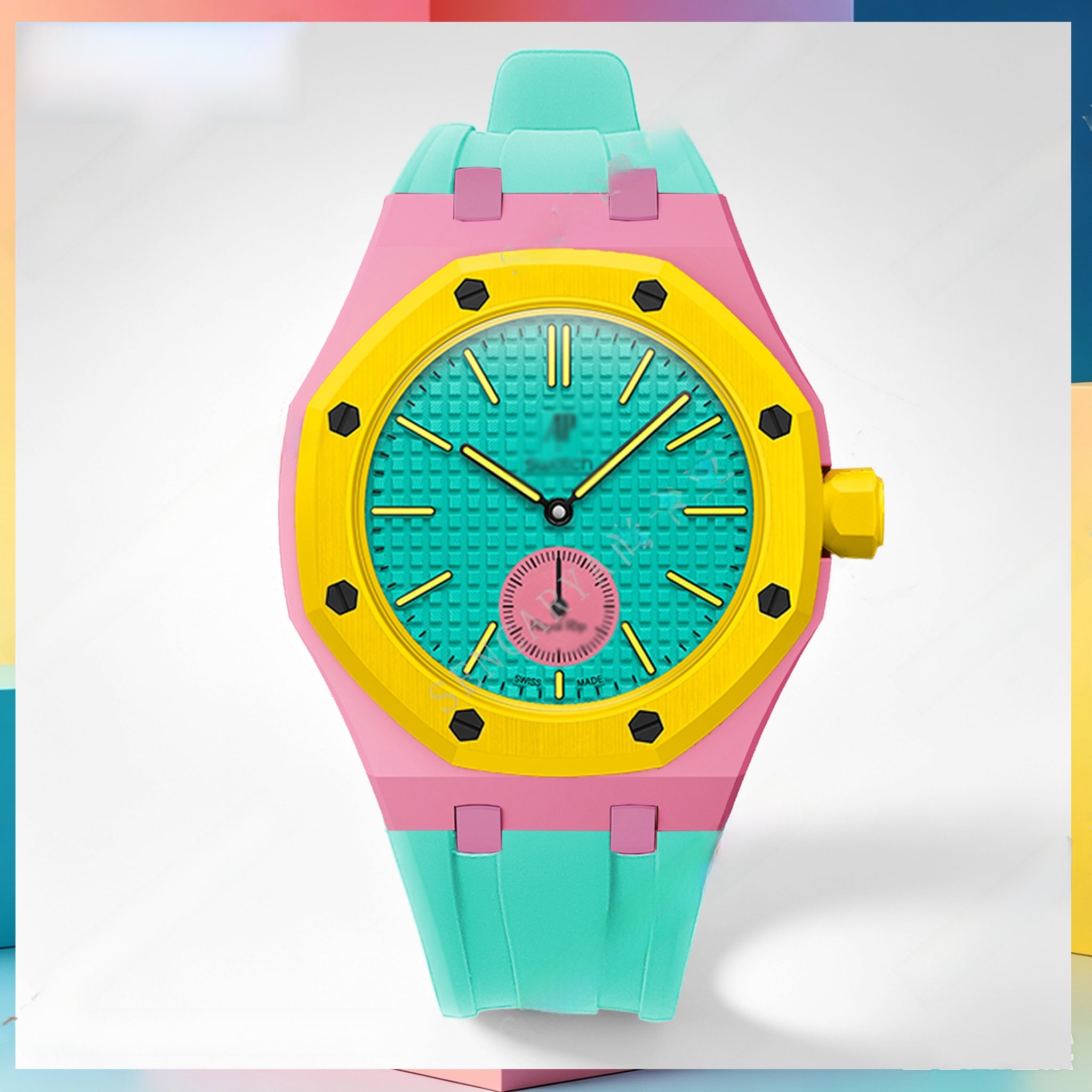 Modified AP Collaboration Swatch Watch Strap Bio-Ceramic
