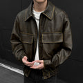 Retro leather jacket