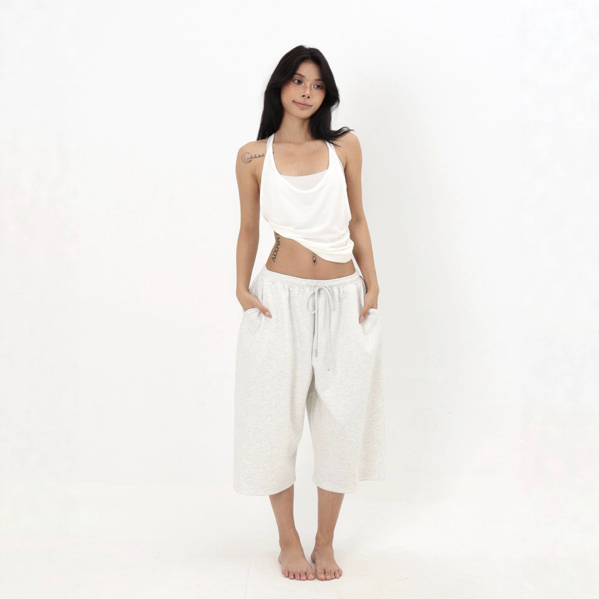 Womens Wide Leg Casual Pants