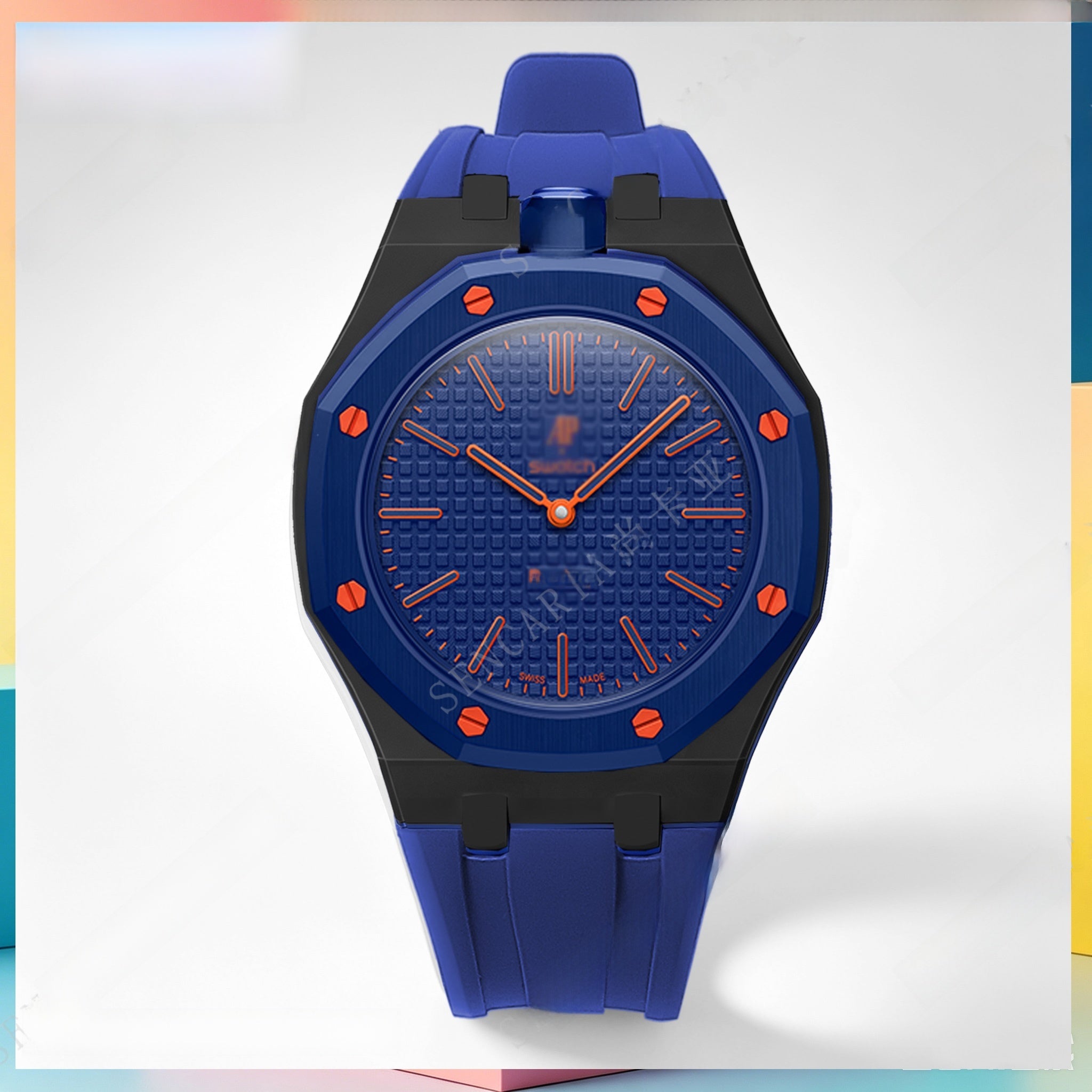 Modified AP Collaboration Swatch Watch Strap Bio-Ceramic