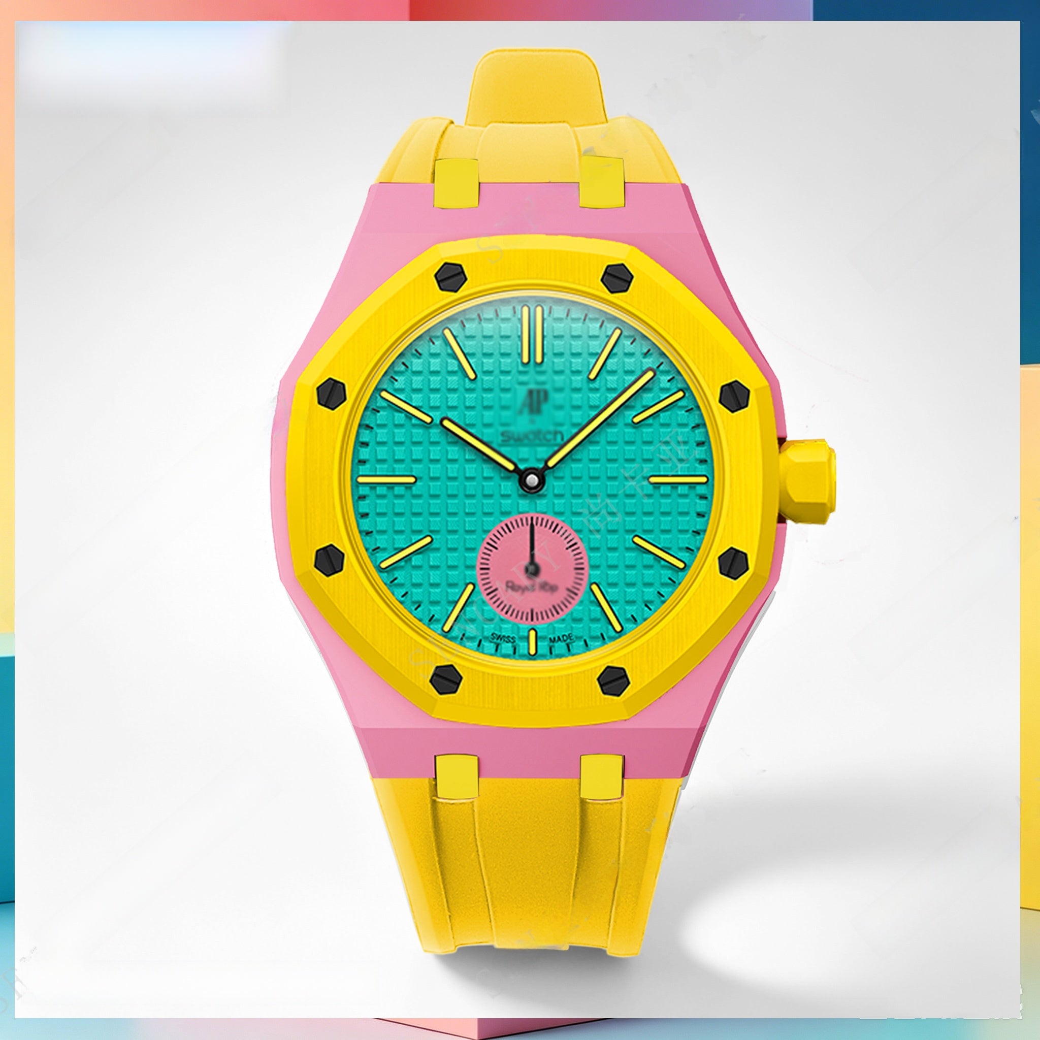 Modified AP Collaboration Swatch Watch Strap Bio-Ceramic