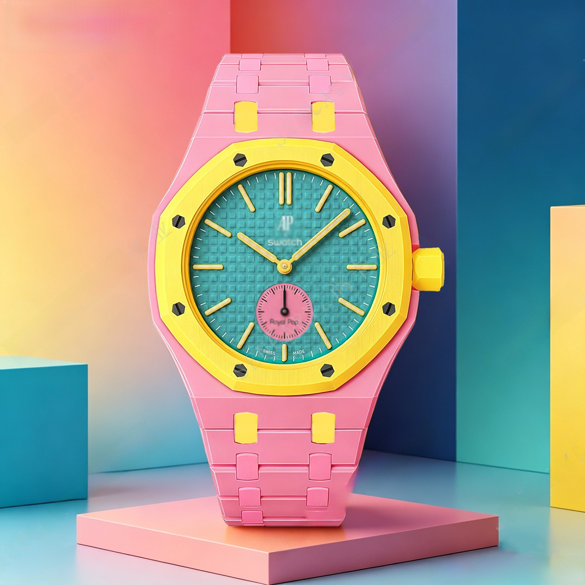 Modified AP Collaboration Swatch Watch Strap Bio-Ceramic