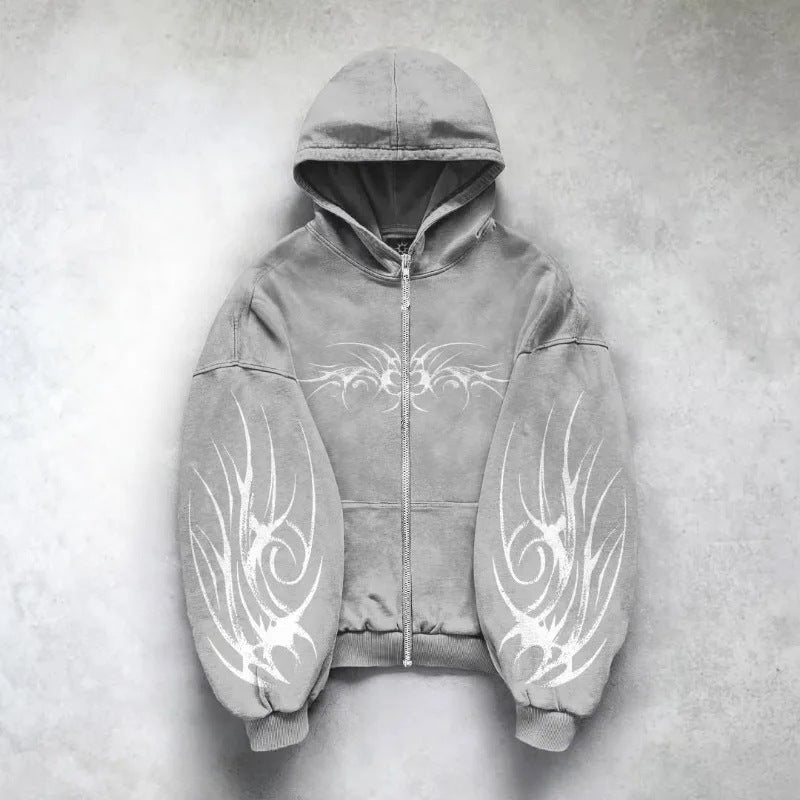 Hoodie Gótico Estampado