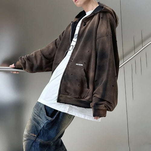 Bomber Lavado Estilo Wasteland con Efecto Desgastado